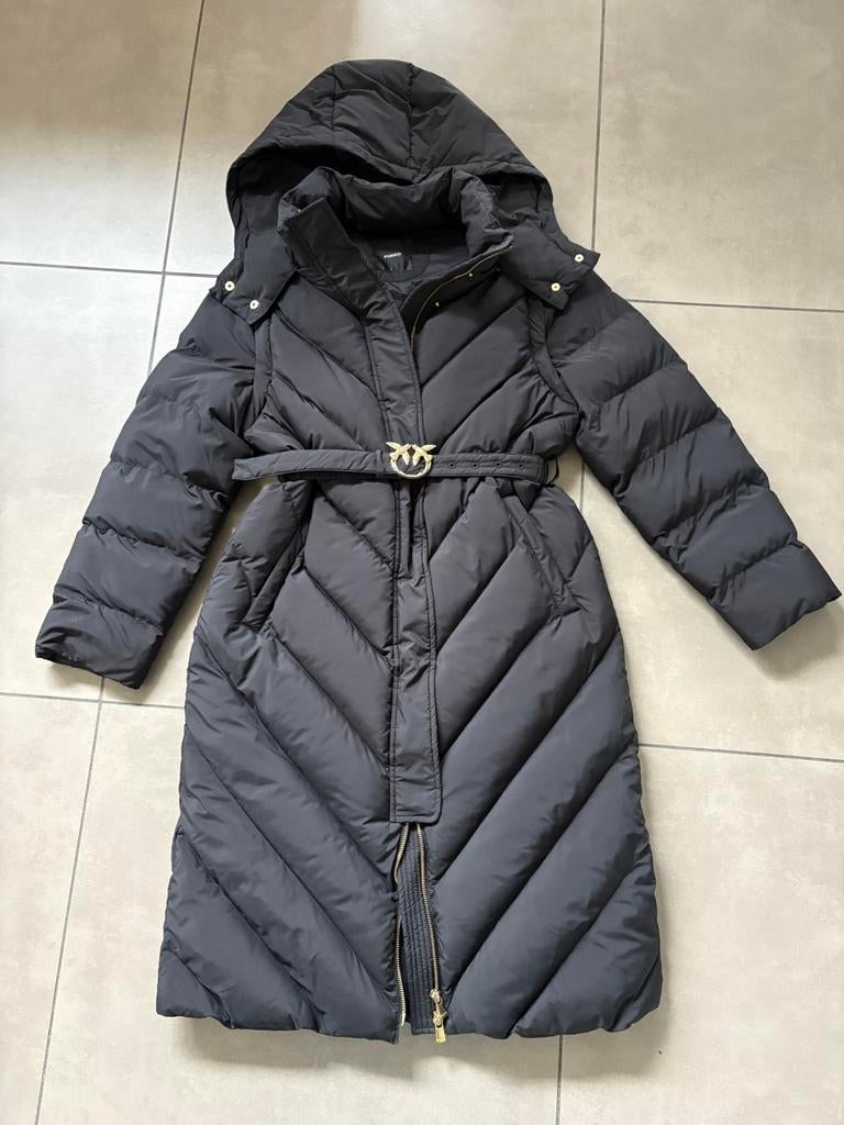 Zwarte lange donsjas van Pinko, Pinko, Enlèvement ou Envoi, Taille 36 (S), Comme neuf