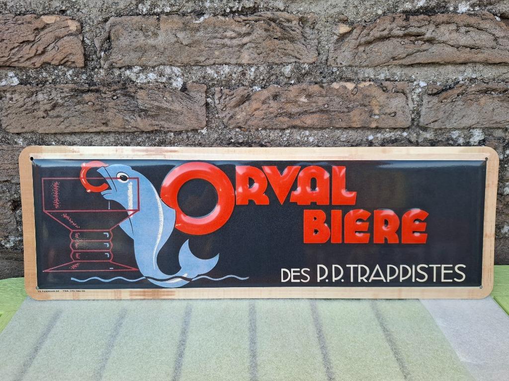 Reclamebord Orval bière, Ophalen of Verzenden, Nieuw, Reclamebord, Plaat of Schild, Overige merken