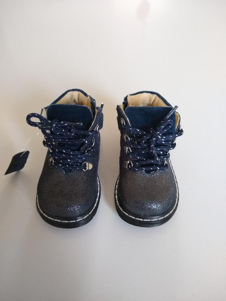 NIEUW blauwe lederen baby schoenen maat 20 Woeffies, Kinderen en Baby's, Ophalen, Meisje, Schoenen, Nieuw