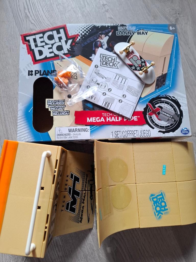 Tech Deck Danny Way Mega Half Pipe, Ophalen of Verzenden, Zo goed als nieuw