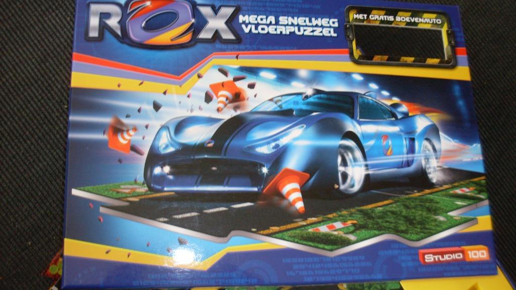 Rox - mega snelweg vloerpuzzel, Kinderen en Baby's, Ophalen of Verzenden, 10 tot 50 stukjes, Zo goed als nieuw, 2 tot 4 jaar