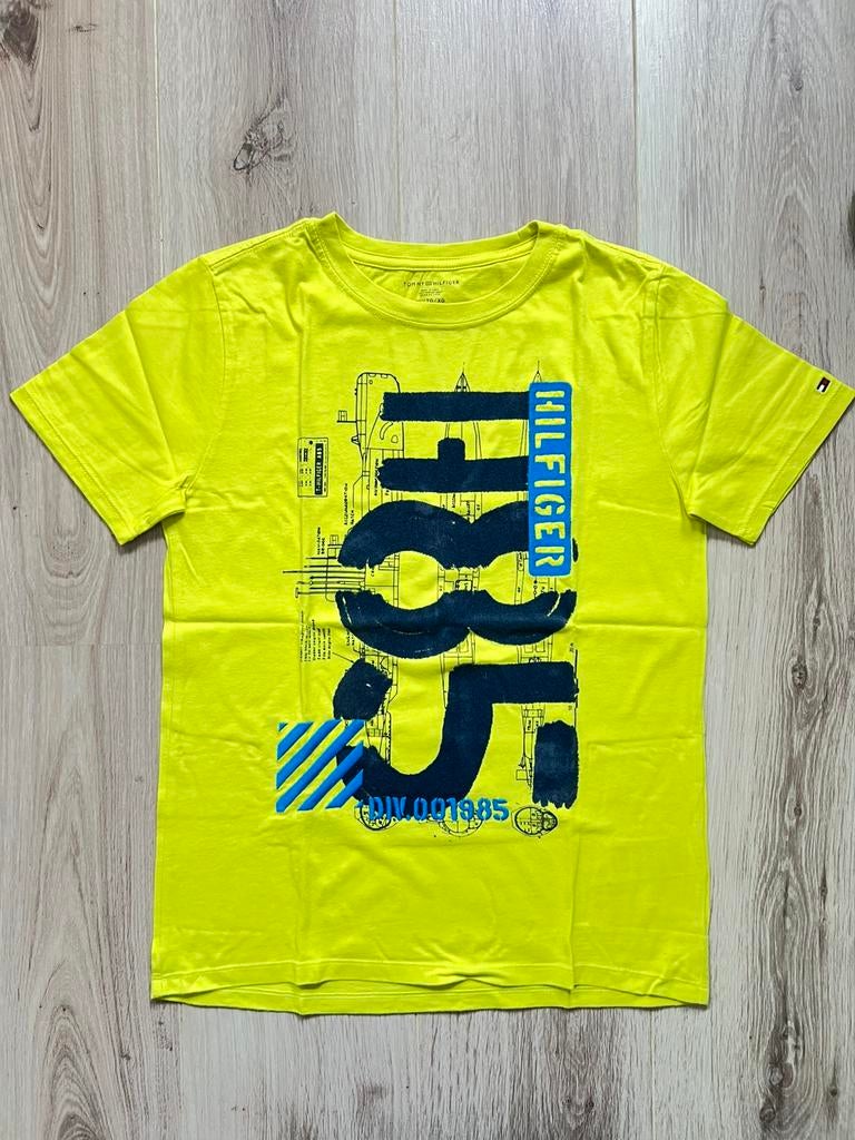 Tommy Hilfiger - t shirt (geel) - 16-18Y (170), Enlèvement ou Envoi, Comme neuf, Garçon, Chemise ou À manches longues