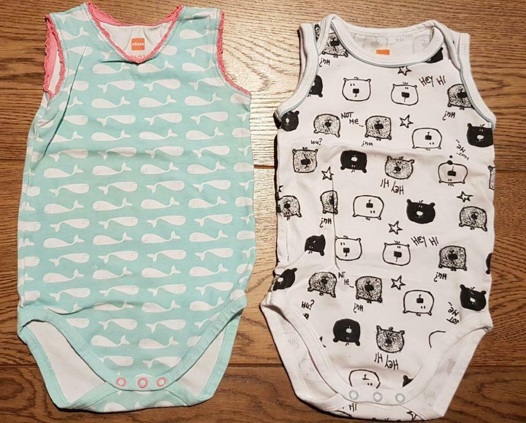 Body's KM Hema 86-92, Kinderen en Baby's, Babykleding | Maat 86, Nacht- of Onderkleding, Gebruikt, Meisje, Ophalen of Verzenden