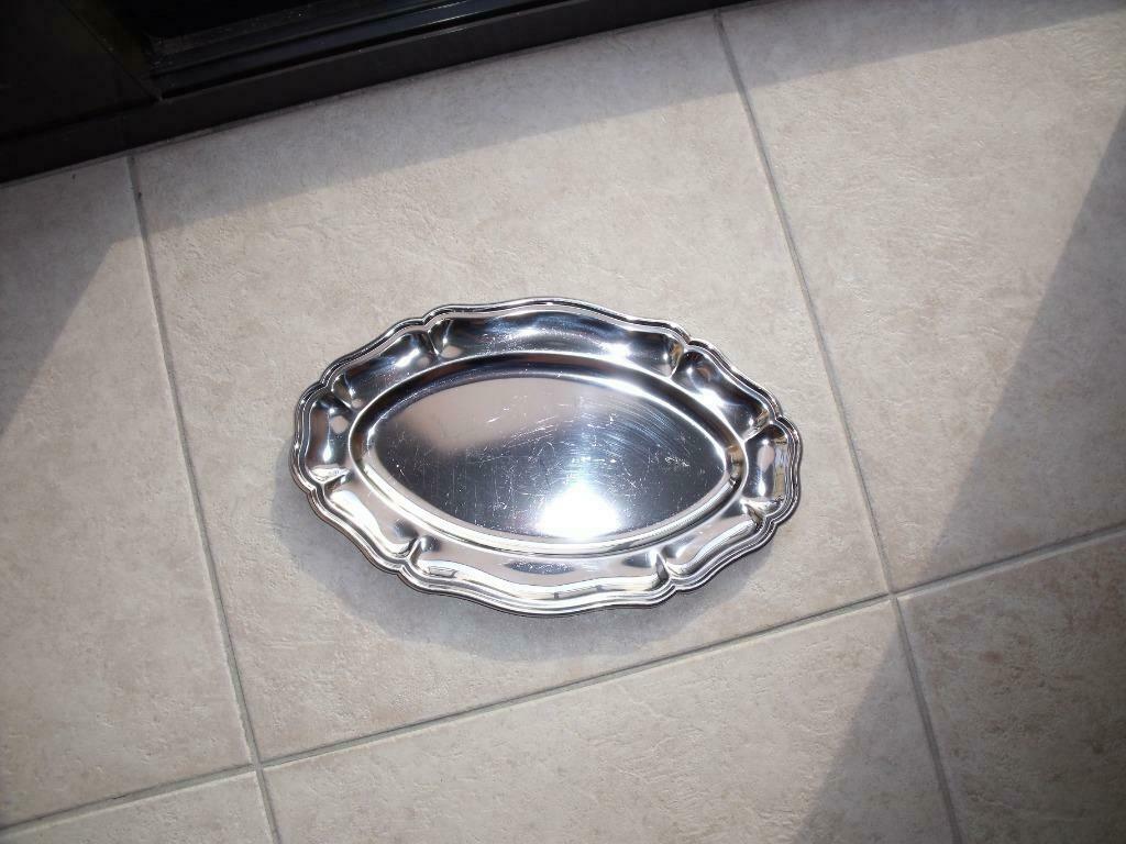 inox serveerschaal, Ophalen of Verzenden, Gebruikt, Inox, Overige typen