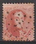 België 1863 nr.16A, Postzegels en Munten, Verzenden, Gestempeld