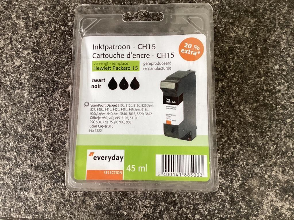 Inktpatroon CH15 Everyday 45 ml, Ophalen of Verzenden, Nieuw, Cartridge, Huismerk
