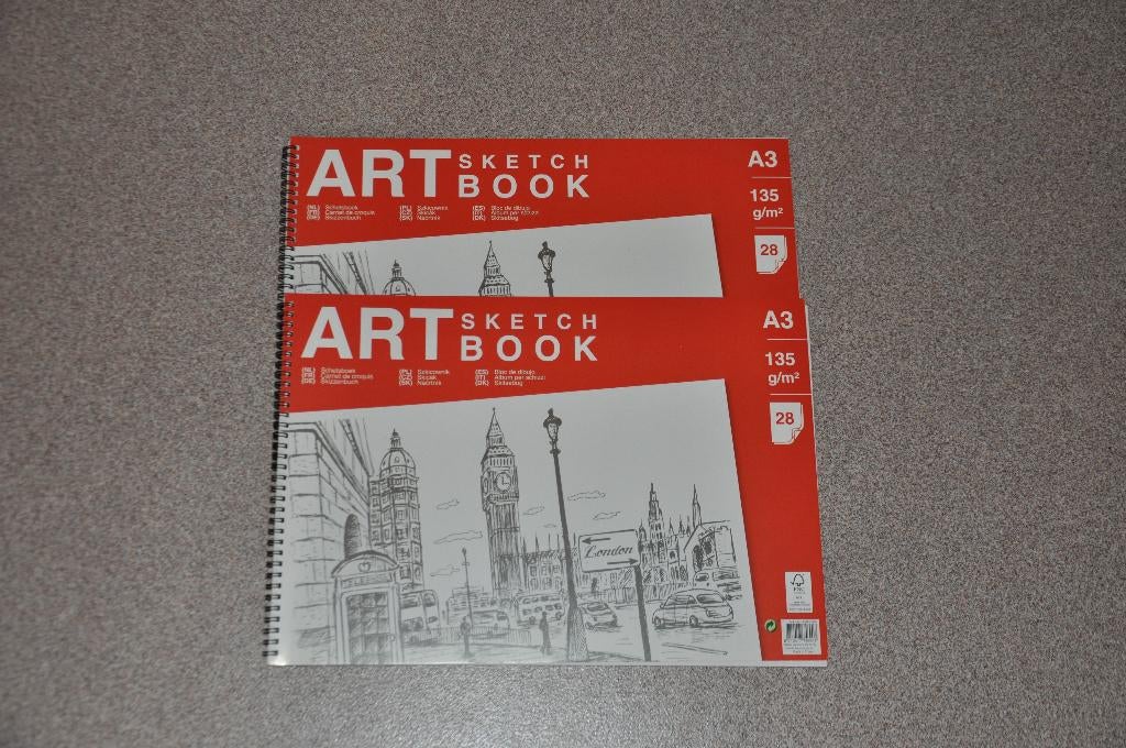 SCHETSBOEK A3 2 STUKS NIEUW, Ophalen of Verzenden, Nieuw, Papier, Schets- of Tekenboek