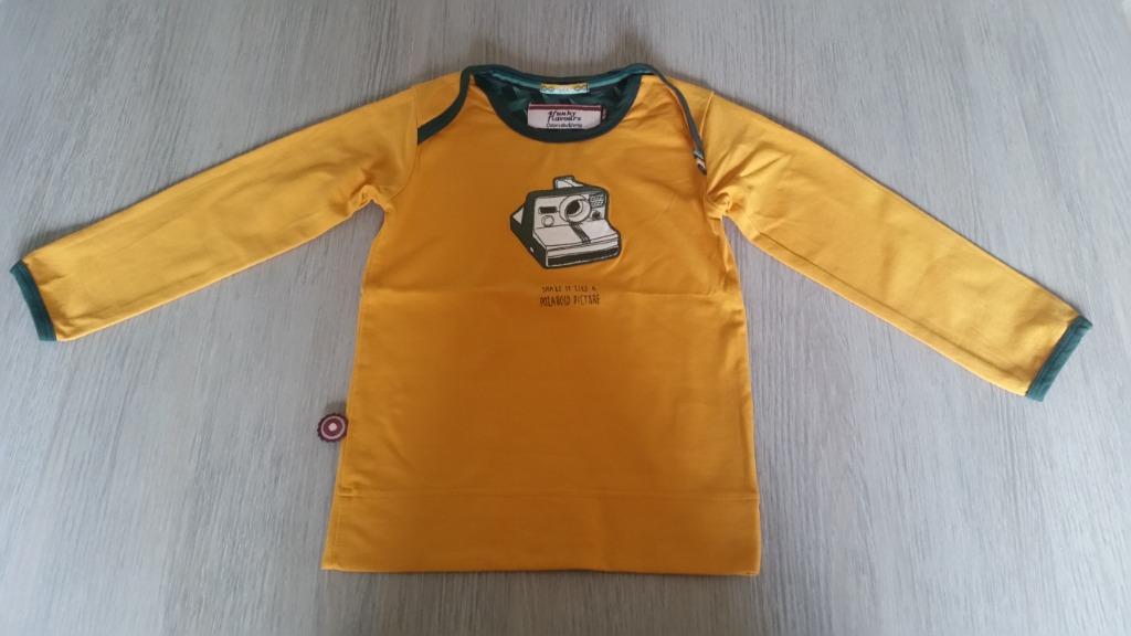 Oker geel longsleeve 4 Funky Flavours 98/104, Garçon, Enlèvement ou Envoi, Chemise ou À manches longues, Comme neuf