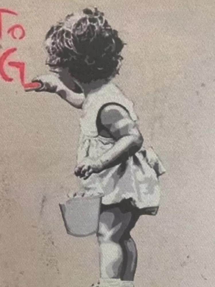 BANKSY : lithographie encadrée et numérotée à la main, Enlèvement ou Envoi