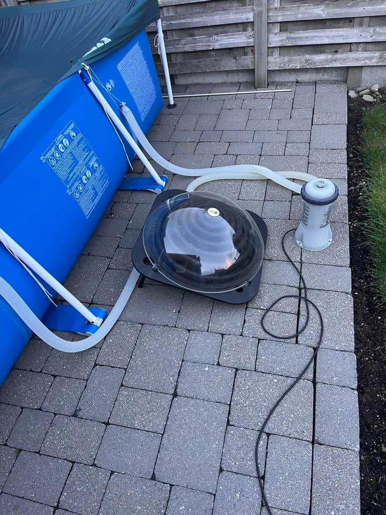 Solarbol + filter + zeil intex 2x3 m, Tuin en Terras, Zwembaden, Ophalen, Zo goed als nieuw
