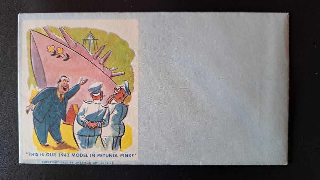 Enveloppe + papier à lettre vierge US NAVY daté 1942, Enlèvement ou Envoi