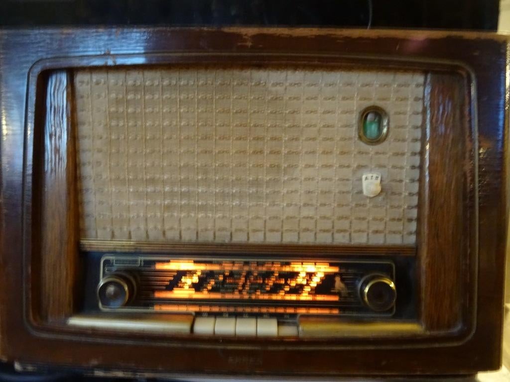 Vintage Erres KY566 radio buizenradio Erres KY566 1956, Gebruikt, Erres, Onbekend, Ophalen of Verzenden