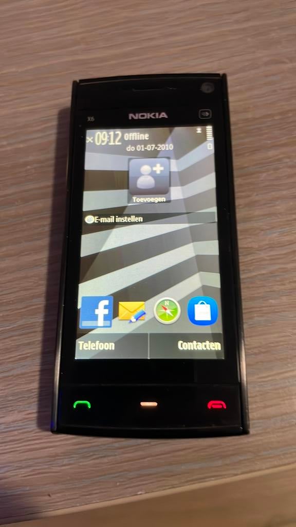 Nokia X6 black, functioneel met doos en lader, Telecommunicatie, Mobiele telefoons | Nokia, Ophalen, Zo goed als nieuw, Zwart