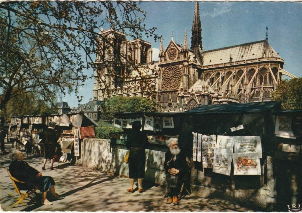 PARIS     CATHEDRALE NOTRE-DAME    LES BOUQUINISTES  1970  C, Enlèvement ou Envoi, 1960 à 1980, Affranchie, France