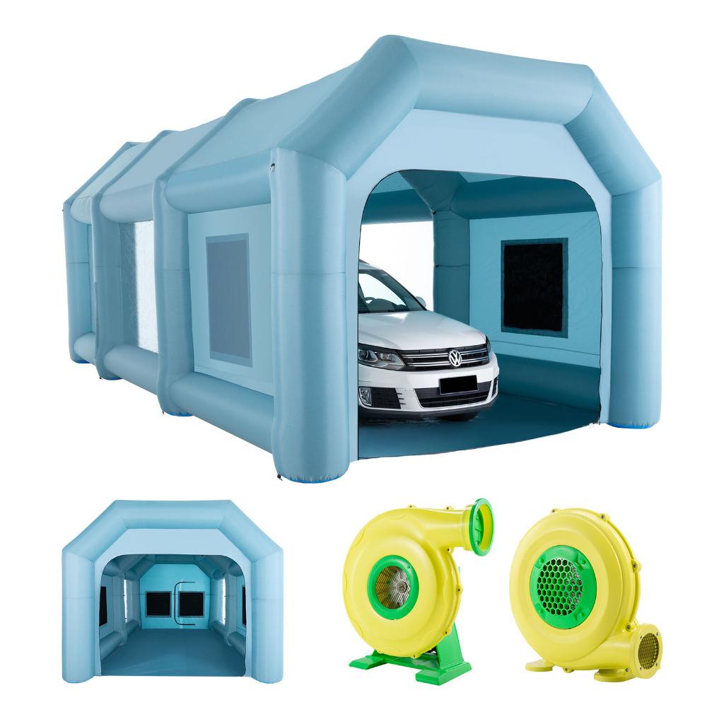 Opblaasbare Auto Spuitcabine. Incl. 2 Blowers. Afm. 8x4x3.3m, Verzenden, Nieuw