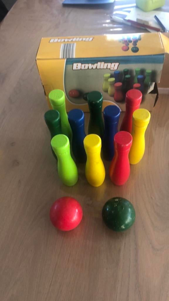 Kegel spel in hout, Ophalen, Zo goed als nieuw