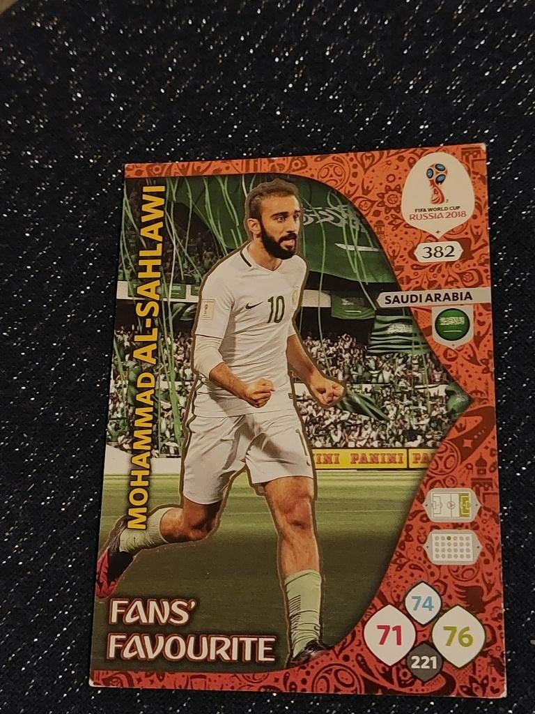 Voetbalkaart : Panini / Mohammad Al-Sahlawi/WK 2018, Envoi, Comme neuf, Cartes de joueur