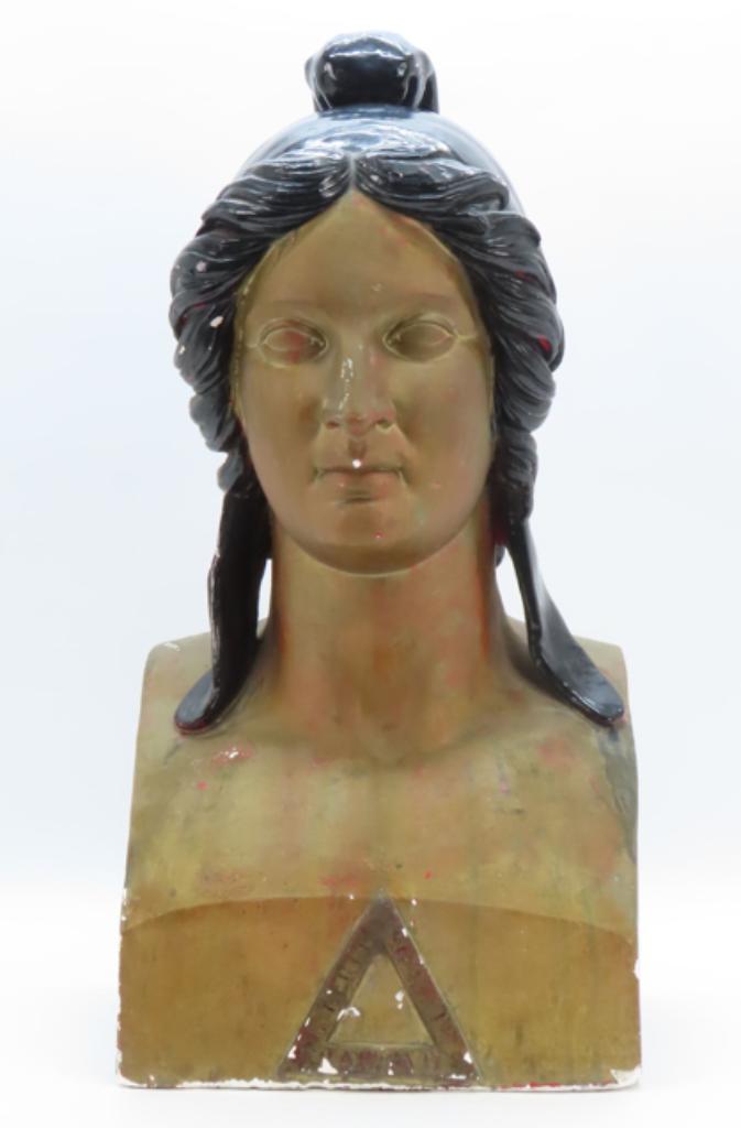 Gipsen beeld "Marianne" masonic, Enlèvement