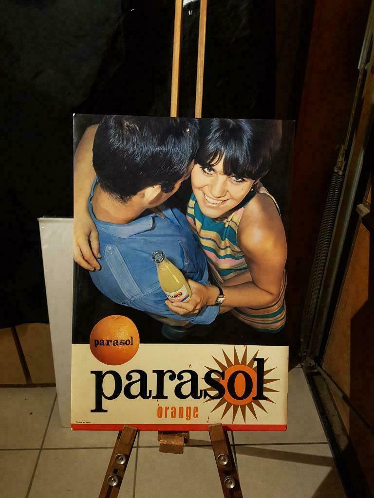 parasol orange vintage, Verzamelen, Ophalen of Verzenden