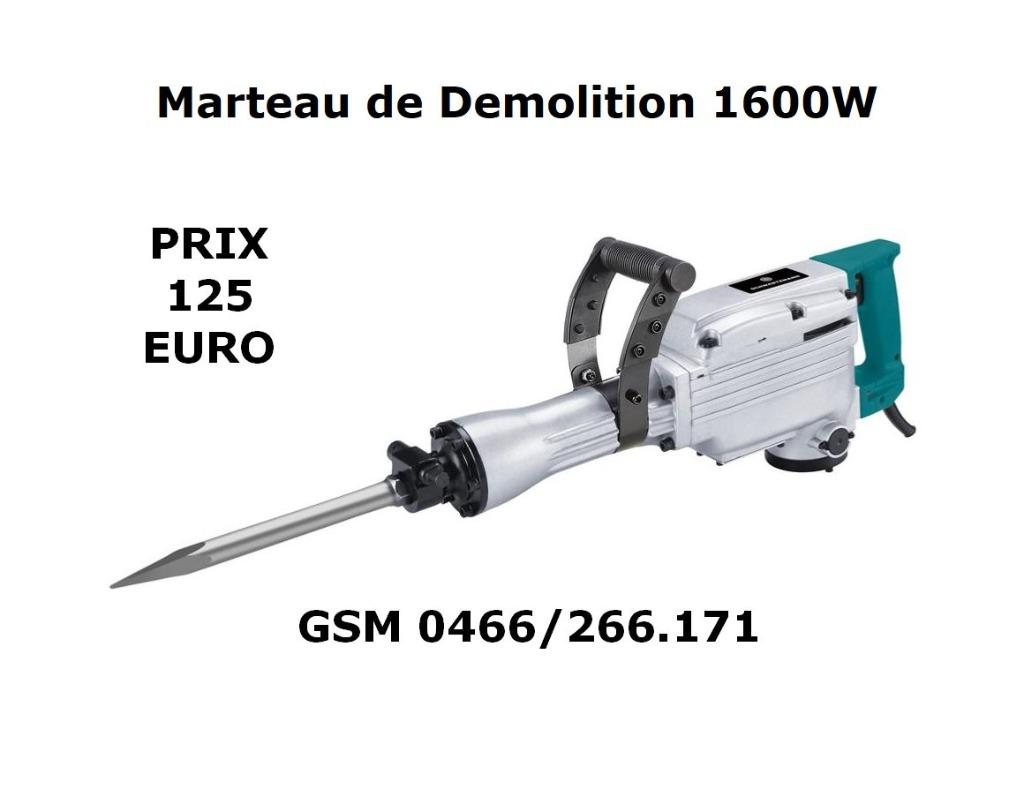 Nouveau Marteau de Démolition 1500W, Doe-het-zelf en Bouw, Gereedschap | Boormachines, Nieuw, Boor- en/of Breekhamer, 600 watt of meer
