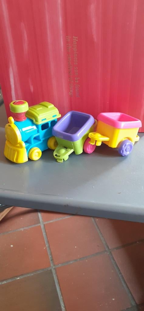 §  Train en plastique 3 éléments, Ophalen of Verzenden, Gebruikt