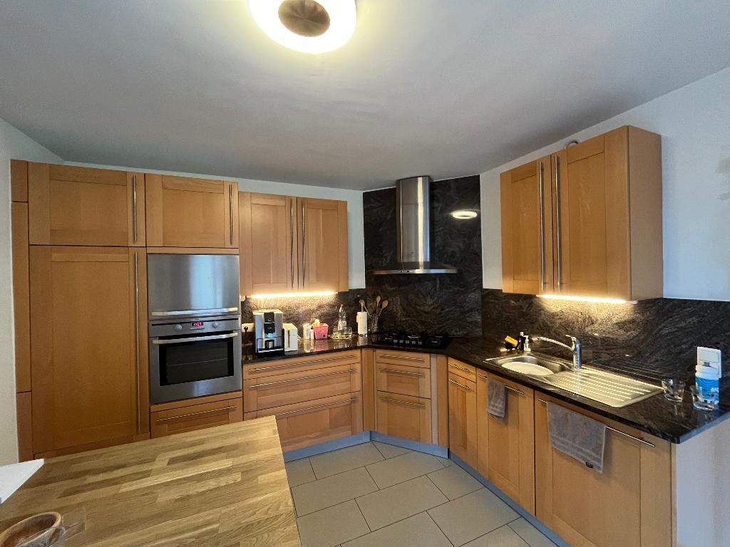 Keukenkasten met aanrecht, oven, gasvuur en dampkamp, Ophalen, Gebruikt, Bruin, Overige typen