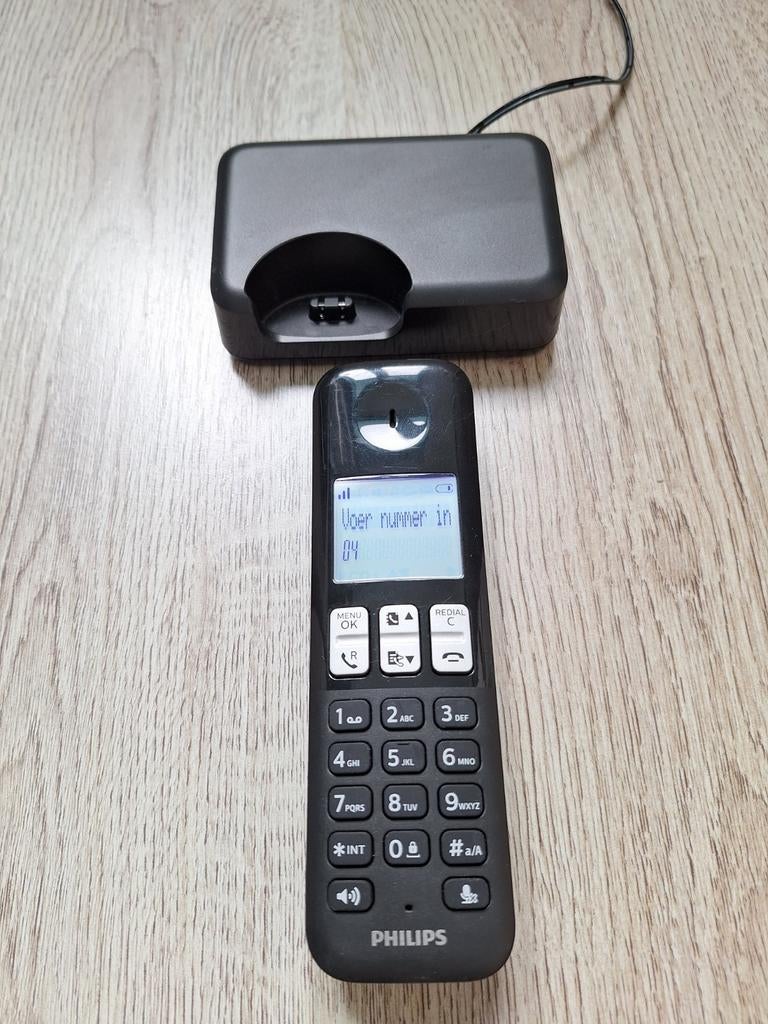 Téléphone fixe Philips avec station de recharge, Enlèvement ou Envoi, Comme neuf, 1 combiné