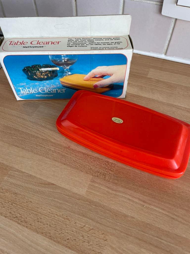 Vintage hand kruimel houder, Huis en Inrichting, Keuken | Tupperware, Ophalen, Zo goed als nieuw