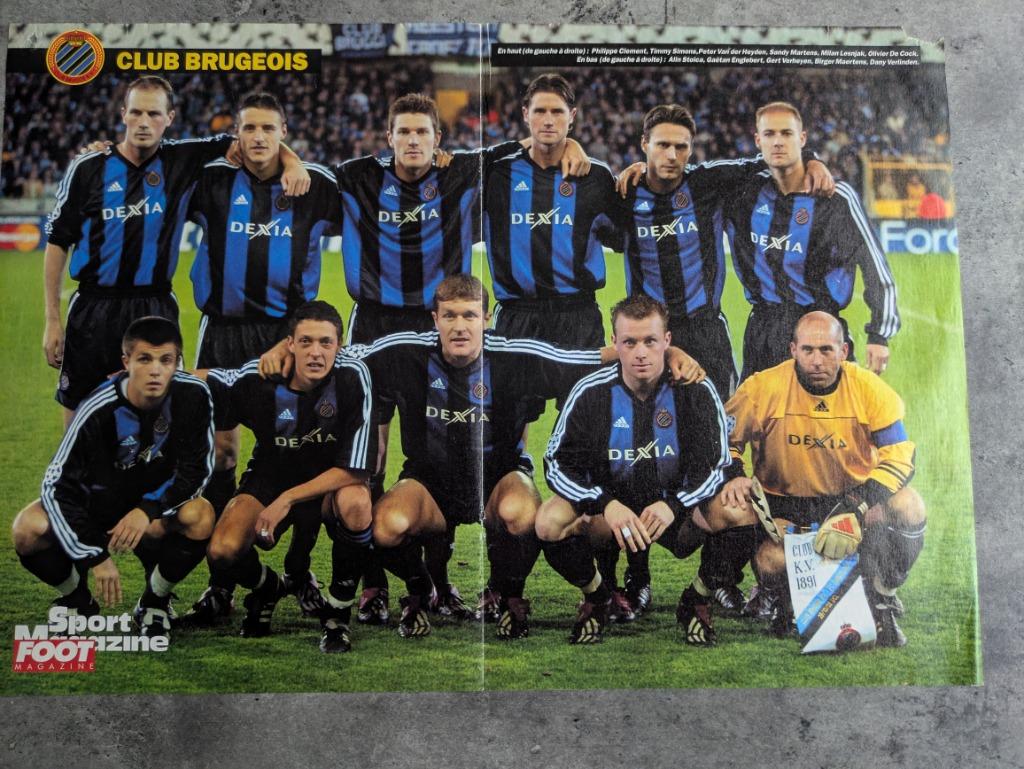 VOETBAL POSTER 1X TEAM CLUB BRUGGE, Verzenden