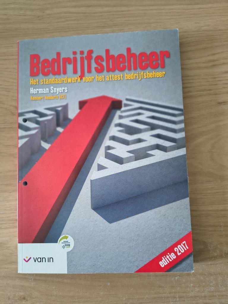 School/studieboek Bedrijfsbeheer, Boeken, Ophalen, Nieuw, Bedrijfseconomie, Van In