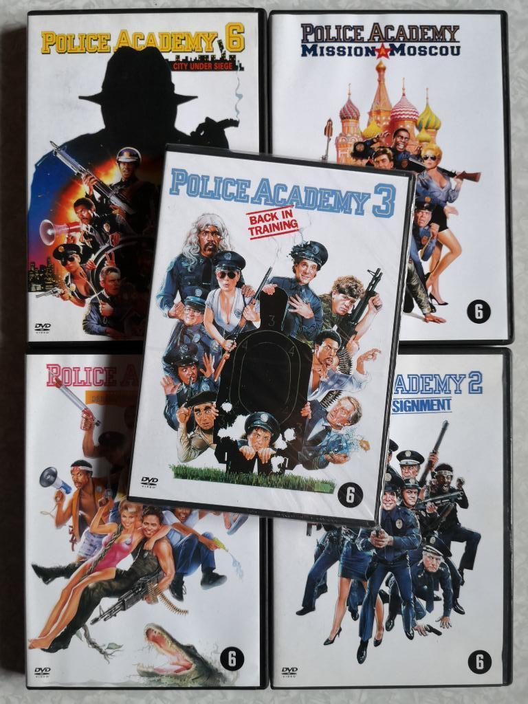 dvd's police academy 2,3,5,6,7 uit te kiezen, Cd's en Dvd's, Ophalen of Verzenden