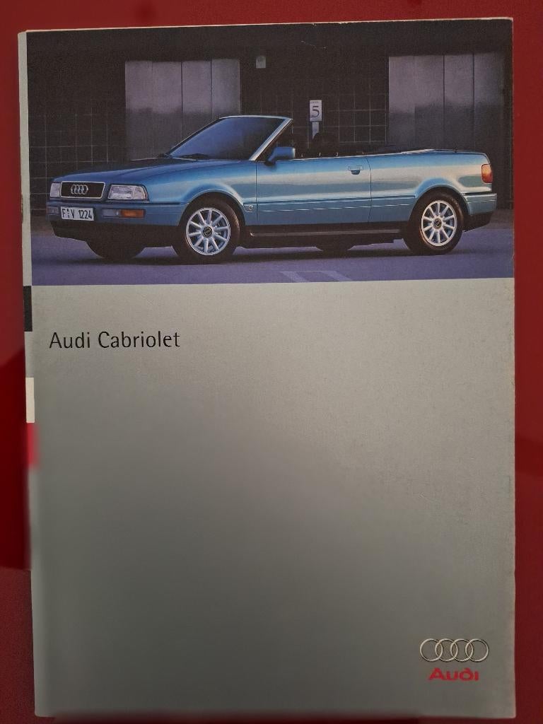Audi Cabriolet 1995 brochure, Ophalen of Verzenden, Gelezen, Audi