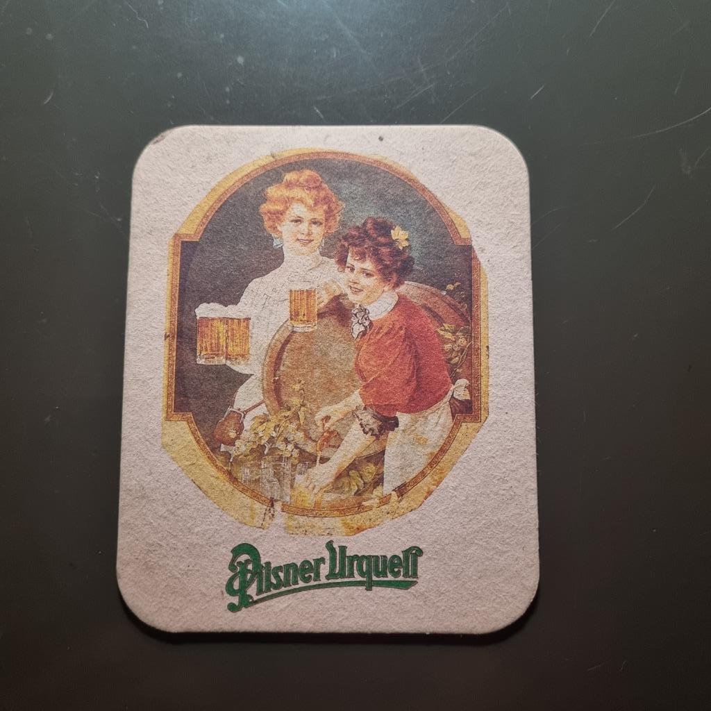 Sous Bock Pilsner Urquell, Verzamelen, Ophalen of Verzenden, Gebruikt, Viltje(s), Overige merken