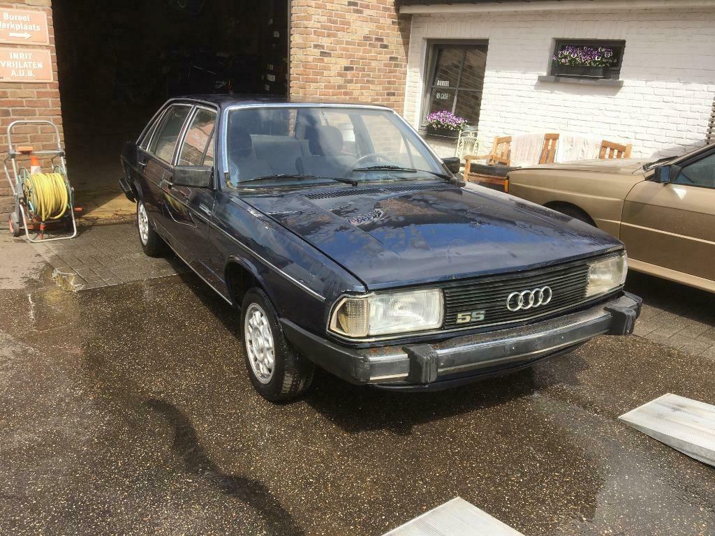 Audi 100 5S 1981 1e eigenaar AUTOMAAT 2950€, Auto's, Automaat, 115 pk, Blauw, Open dak