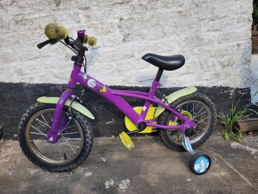 Vélo 14 pouces avec petites roues amovibles, Enlèvement, Utilisé