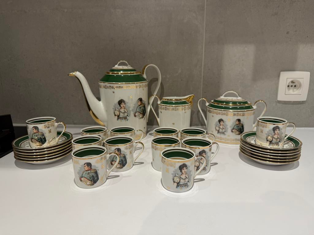 Porcelaine de france fd, Antiek en Kunst, Antiek | Servies compleet, Ophalen