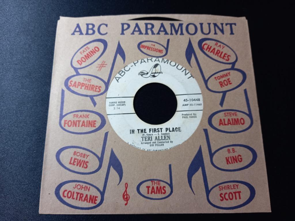 Teri Allen - In The First Place " Popcorn Promo ", Ophalen of Verzenden, Zo goed als nieuw, Pop