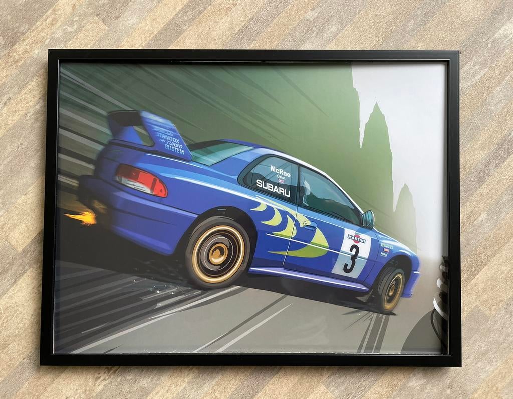 Motorsport print subaru, Ophalen