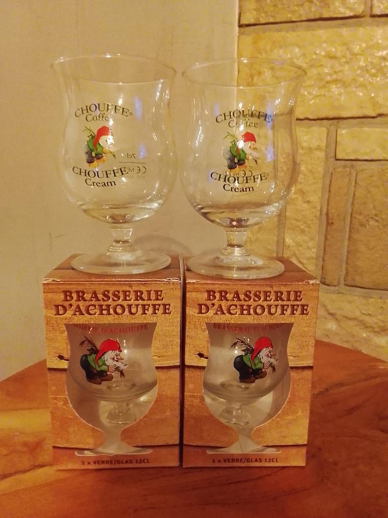 chouffe glazen, Verzamelen, Ophalen of Verzenden, Nieuw, Bierglas