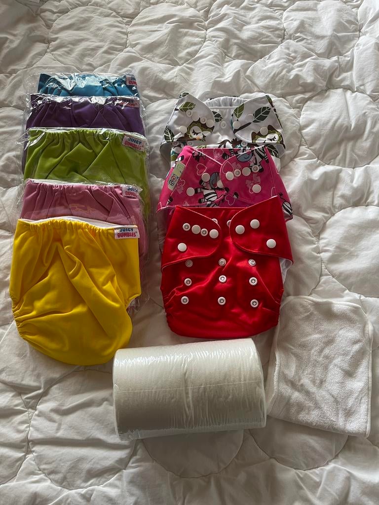 Wasbare luiers met toebehoren, nieuw en 2€ perstuk, Kinderen en Baby's, Overige typen, Nieuw, Standaard, Ophalen