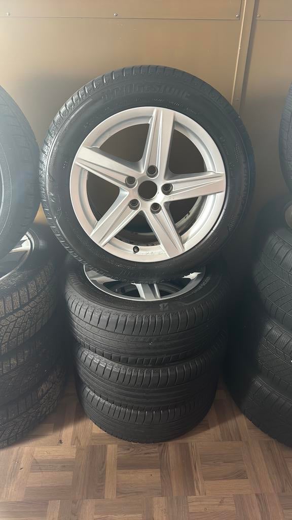 Audi a3 velgen zomer set orgineel 205/55R16, Ophalen, Band(en)