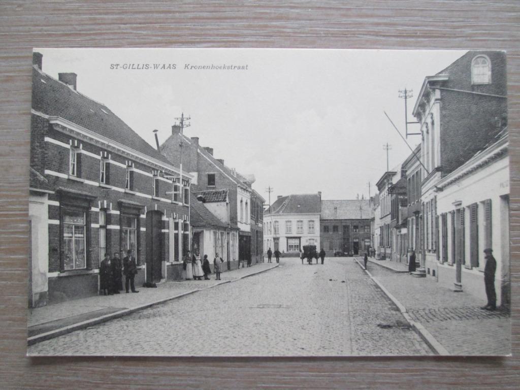 oude postkaart Sint-Gillis Waas, Verzamelen, Postkaarten | België, Verzenden