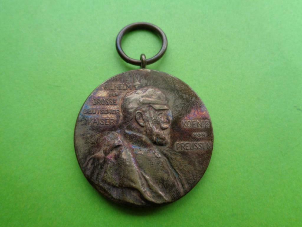 WO1 ... Preussen Centenar medaille, Wilhelm 1 , 1797 - 1897, Enlèvement ou Envoi, Armée de terre, Ruban, Médaille ou Ailes