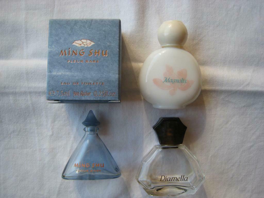 3 flacons vides  parfum  Yves Rocher, Envoi, Utilisé