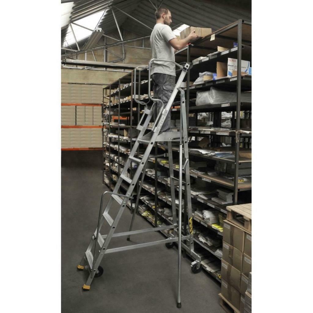 Magazijnladder, Ophalen, Gebruikt