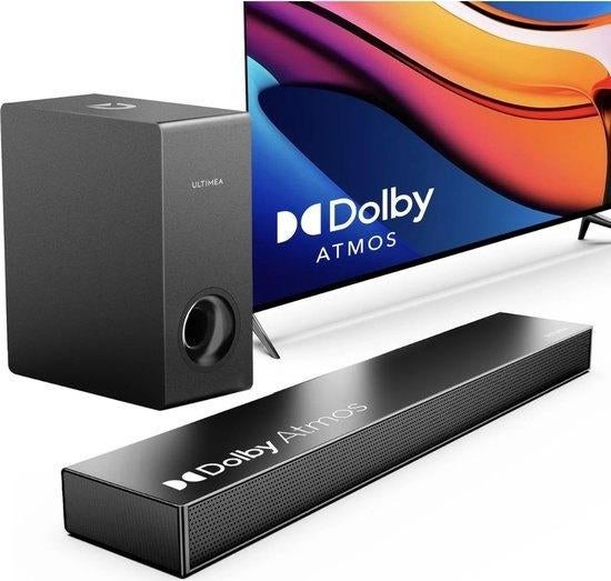 soundbar dolby atmos 190w, Ophalen of Verzenden, Met externe subwoofer, Zo goed als nieuw
