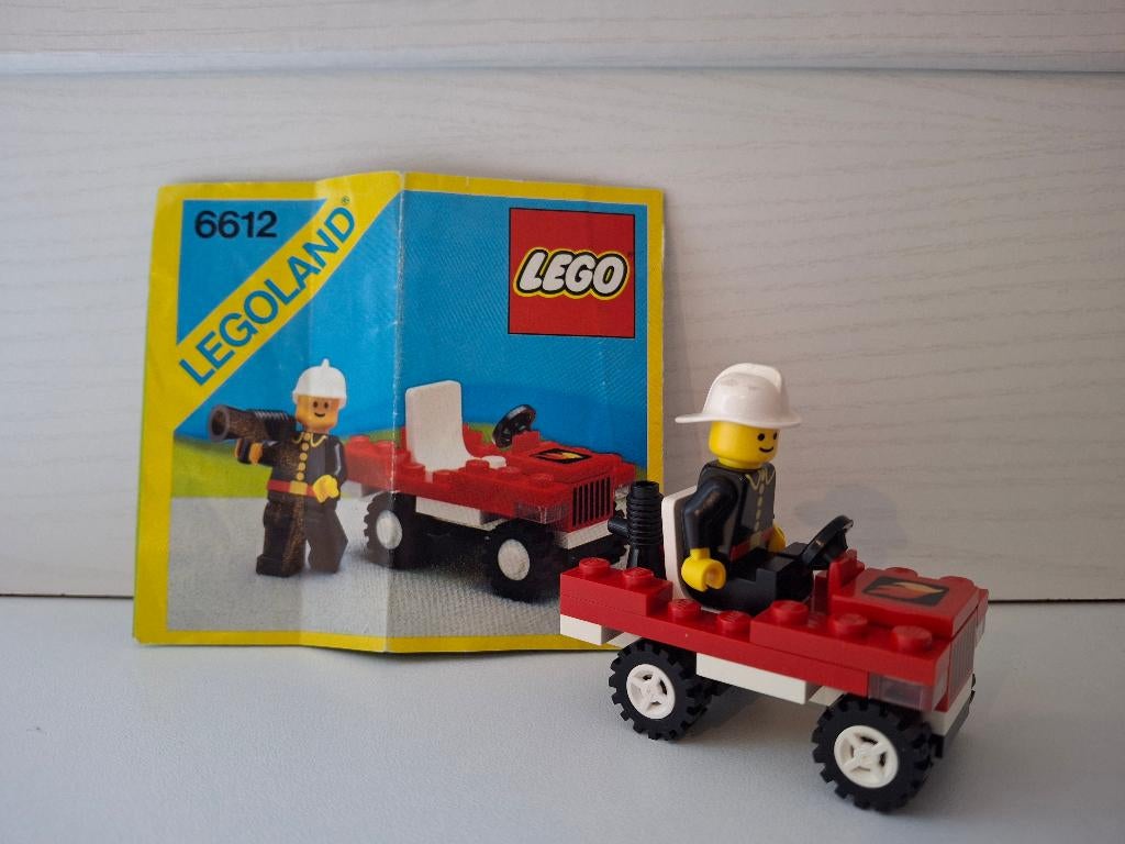 Lego 6612 Fire chief's car 1986, Ophalen of Verzenden, Lego