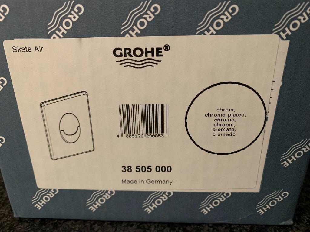 Plaque de commande chromée GROHE Skate air, Enlèvement, Neuf, Chrome, Toilettes