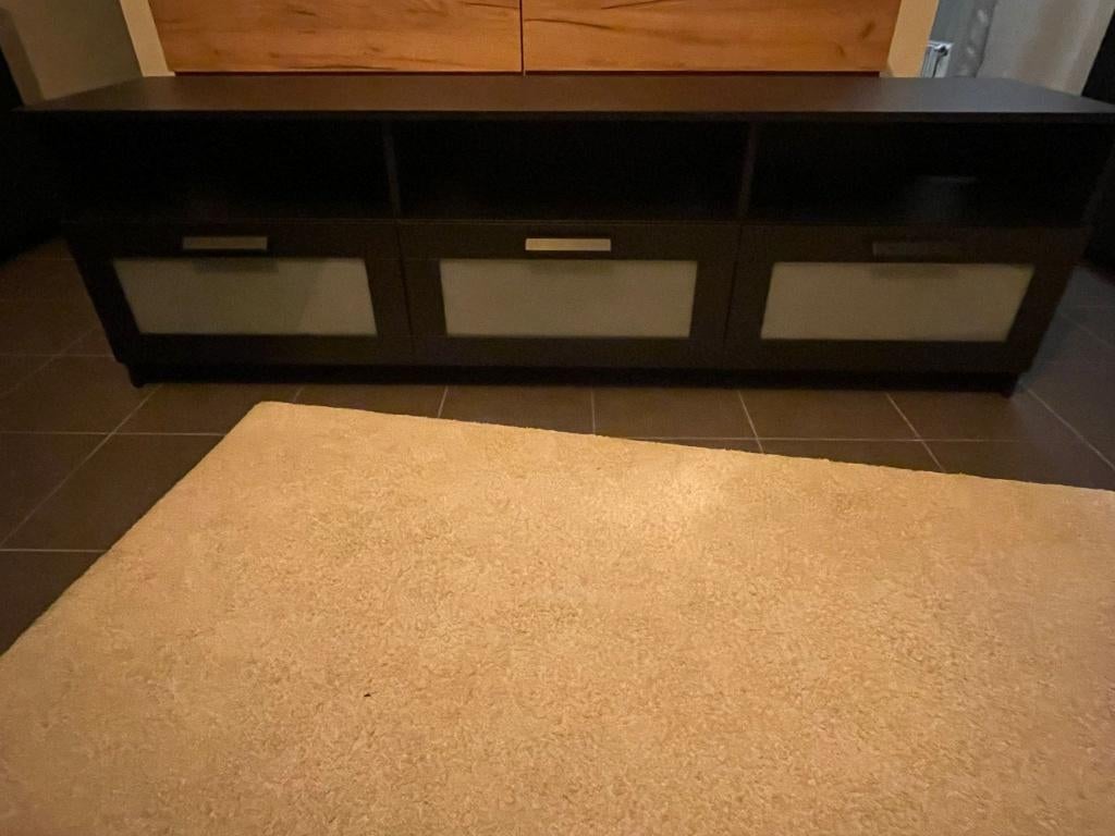 Meuble Tv monté + bon état, Ophalen, Zo goed als nieuw