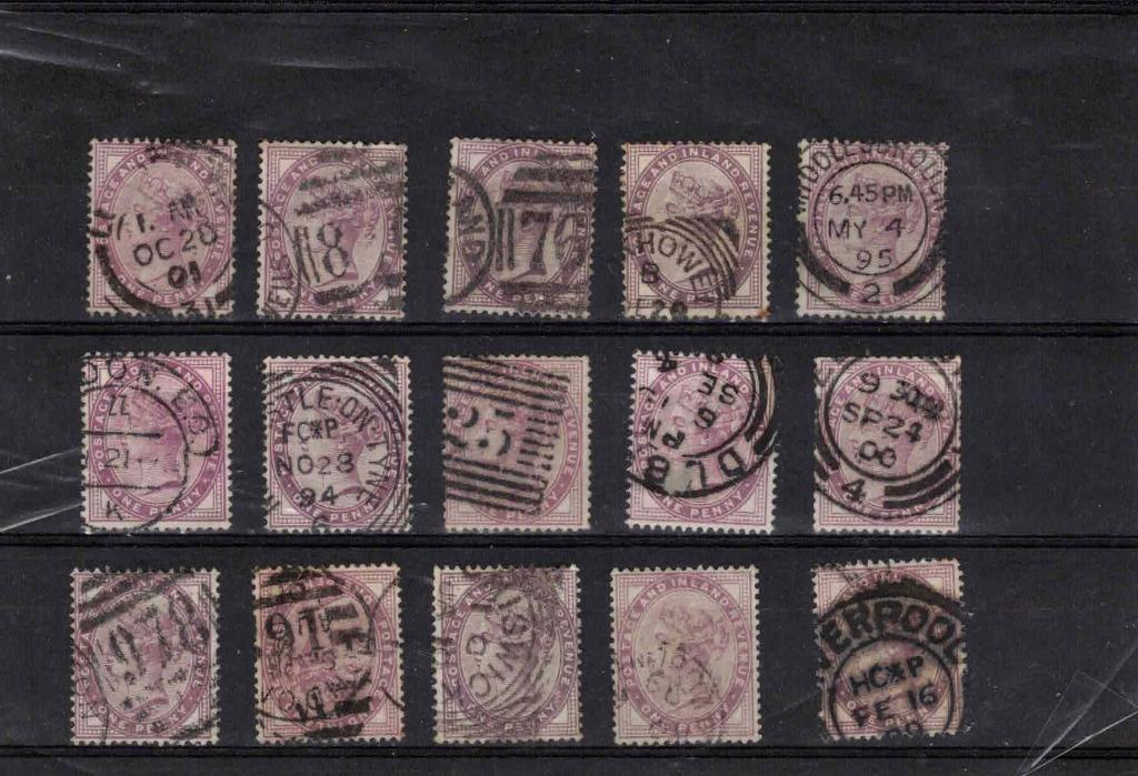 postzegels belgie ,engeland varia van nr 73 kleuren, Met stempel, Verzenden, Gestempeld, Gestempeld